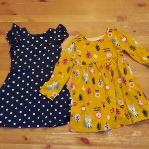 Polka Dot and Floral Kids Dress Set